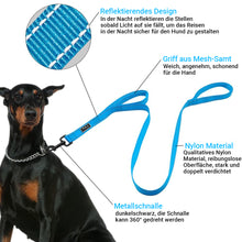 Laden Sie das Bild in den Galerie-Viewer, Hundeleine mit doppeltem Griff für Kontrolle/Sicherheit/Training